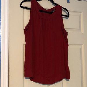 Beautiful dark red blouse w/ button down back